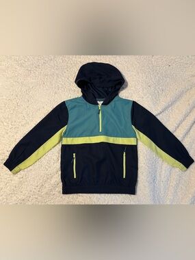 Tommy Bahama Hooded Windbreaker Kids Size M (7/8) Lightweight Pullover Jacket